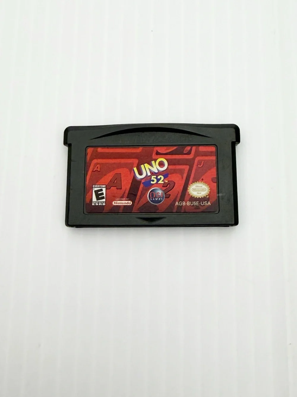 UNO 52 Video Game for Nintendo GameBoy Advance GBA Loose